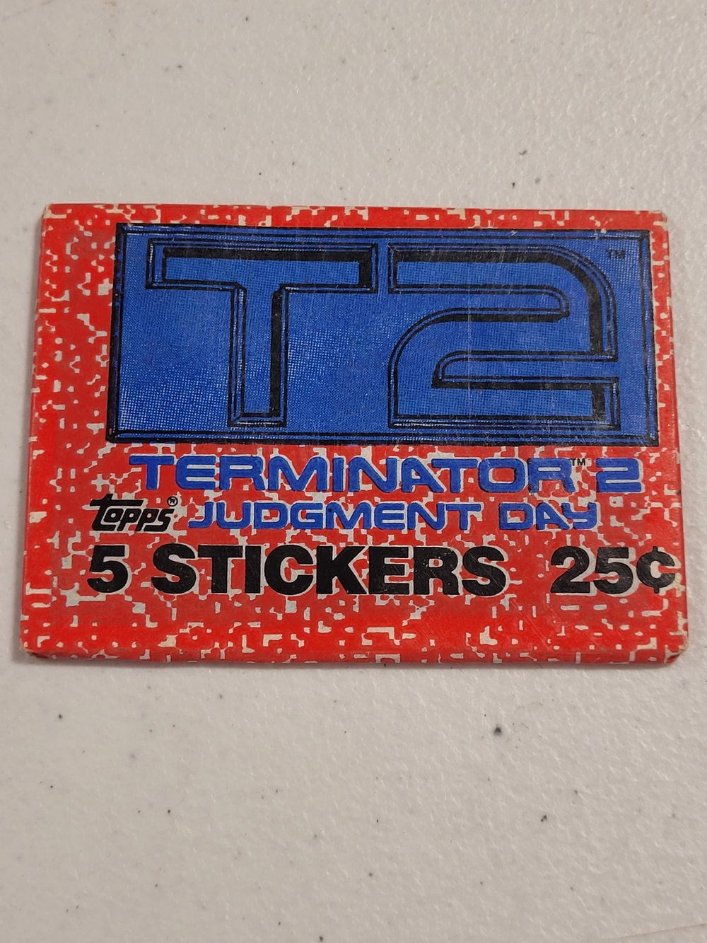 Topps Terminator 2 Red & Blue Sticker Pack